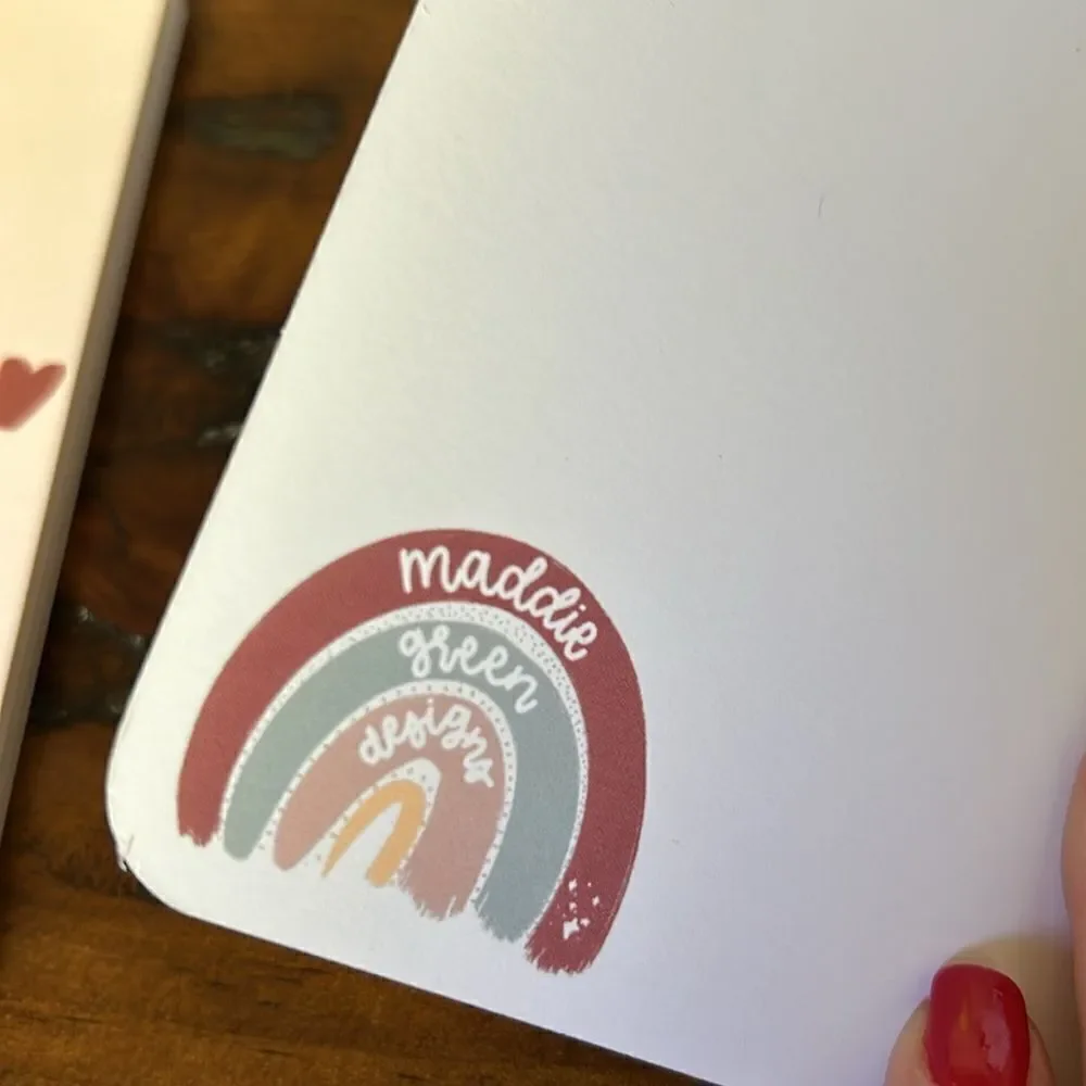 Maddie Green Design notebook and 2 stickers All NeW